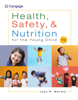 Book cover: Health, safety, & nutrition for the young child