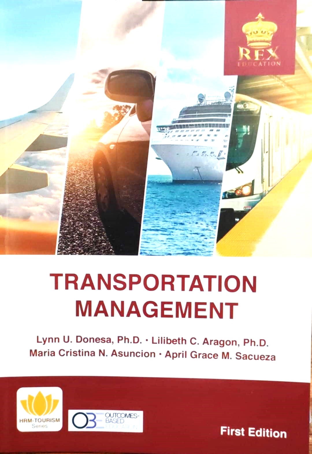 Book cover: Transportation management.