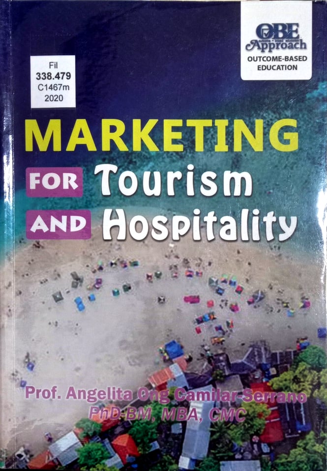 Book cover: Marketing for tourism and hospitality