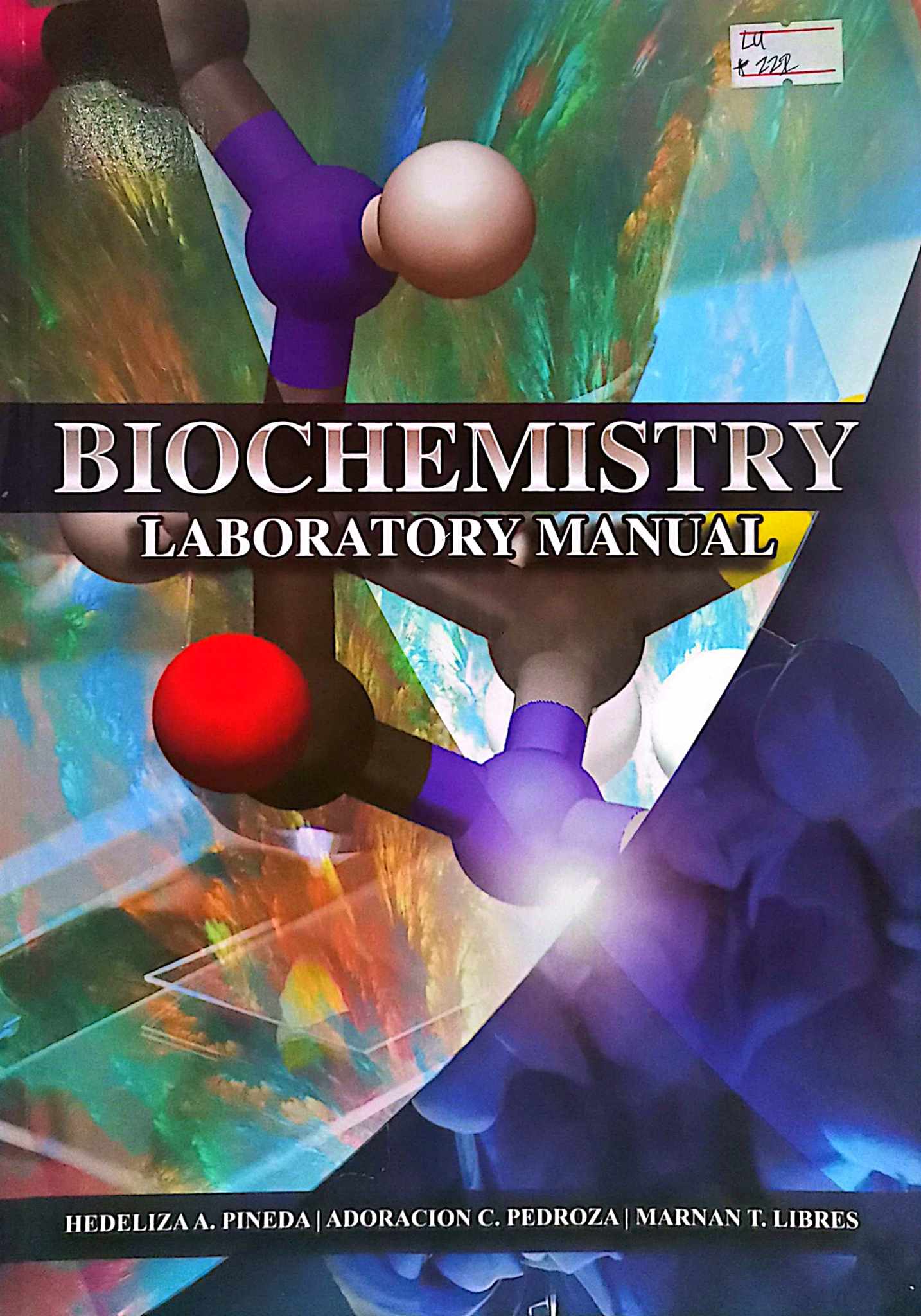 Book cover: Biochemistry laboratory manual