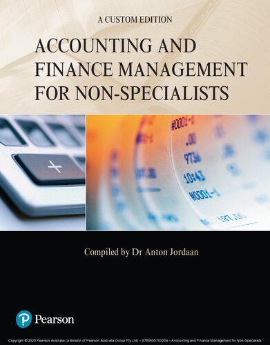 Book cover: Accounting and finance management for non-specialists.