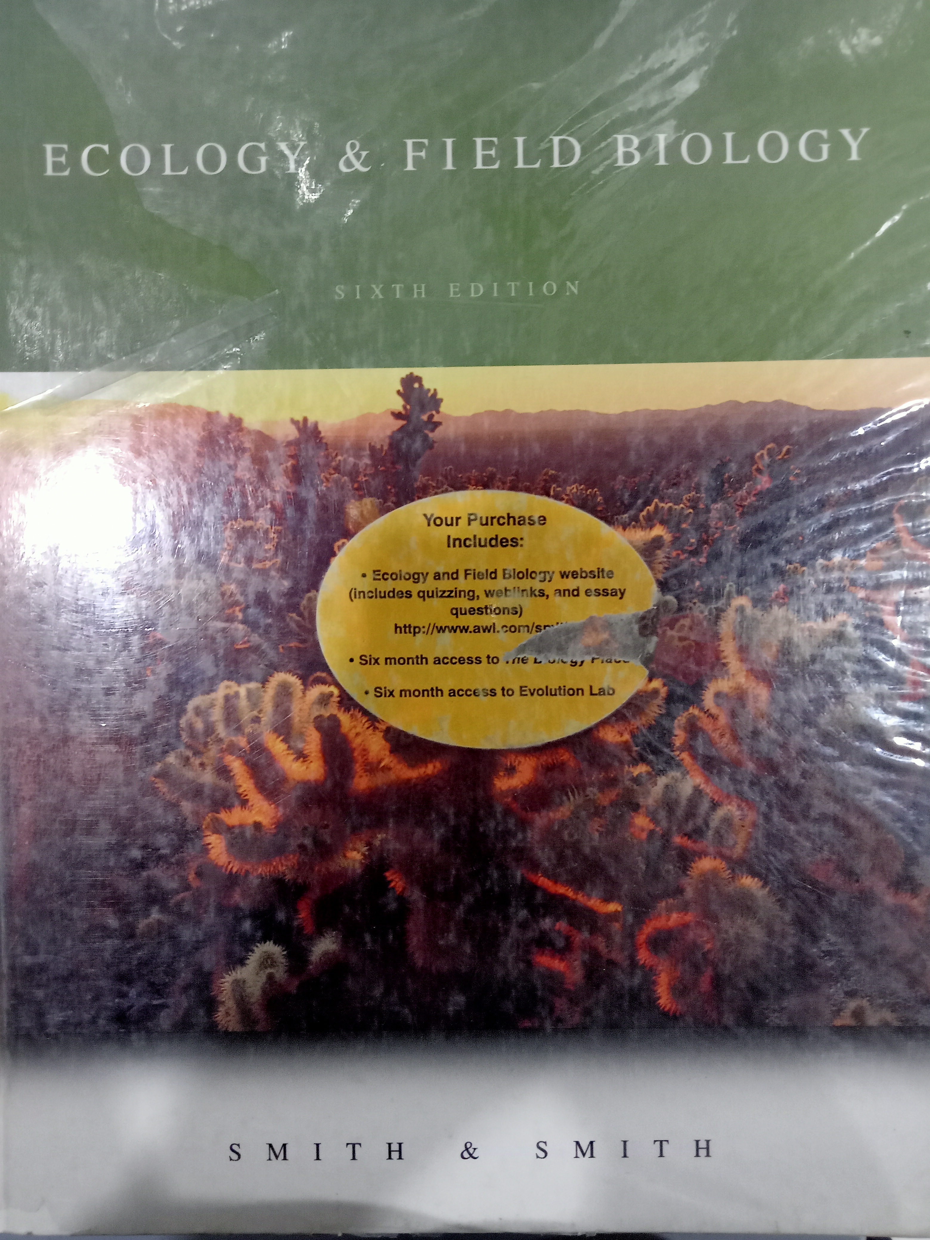 Book cover: Ecology & field biology