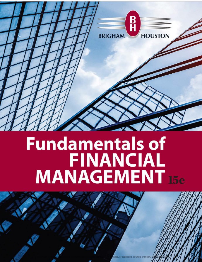Book cover: Fundamentals of financial management