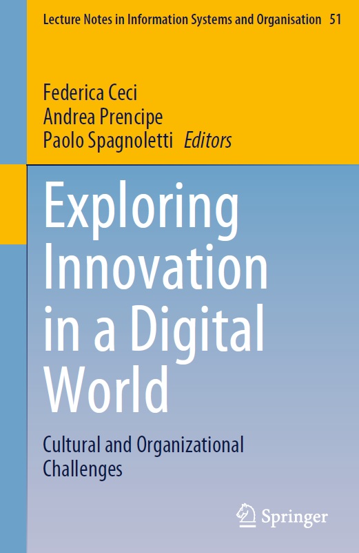 Book cover: Exploring innovation in a digital world: cultural and organizational challenges.