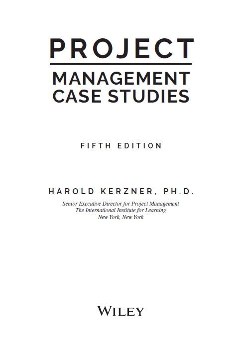 Book cover: Project management : case studies