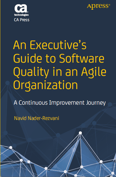 Book cover: An Executive’s guide to software quality in an agile organization : a continuous improvement journey