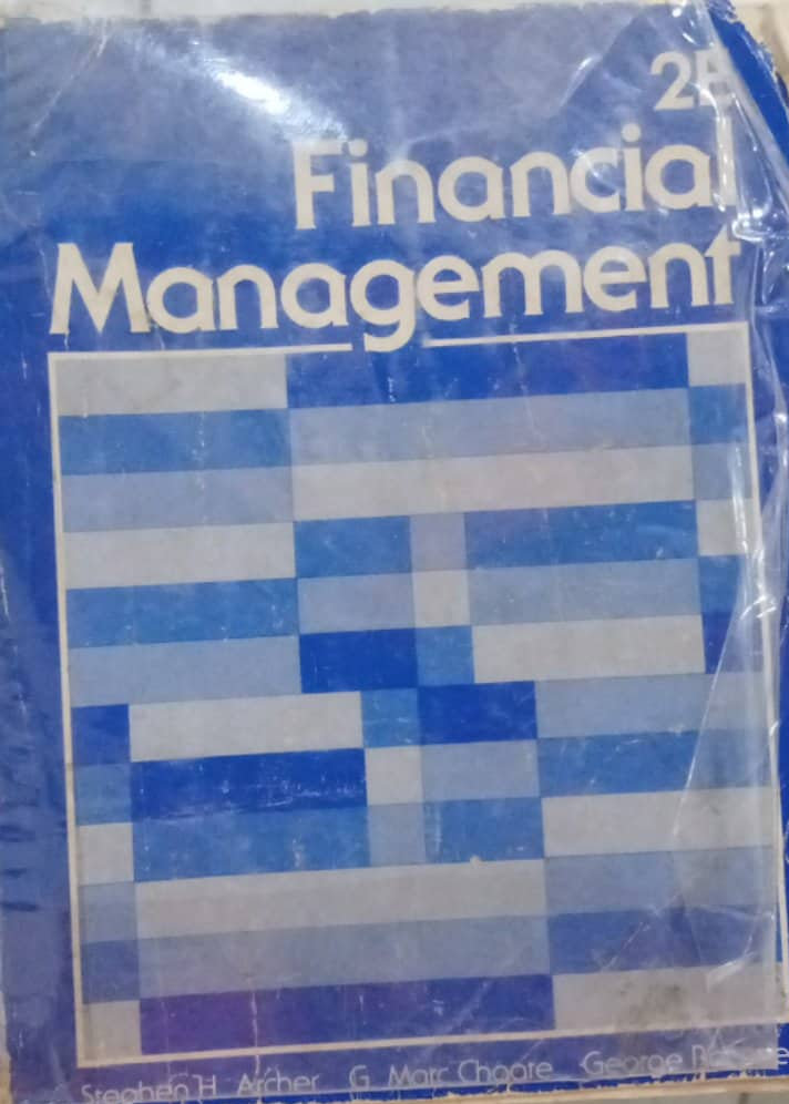 Book cover: Financial management
