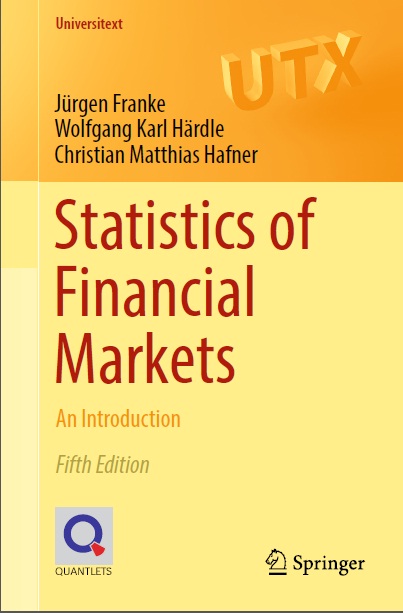 Book cover: Statistics of financial markets : an introduction