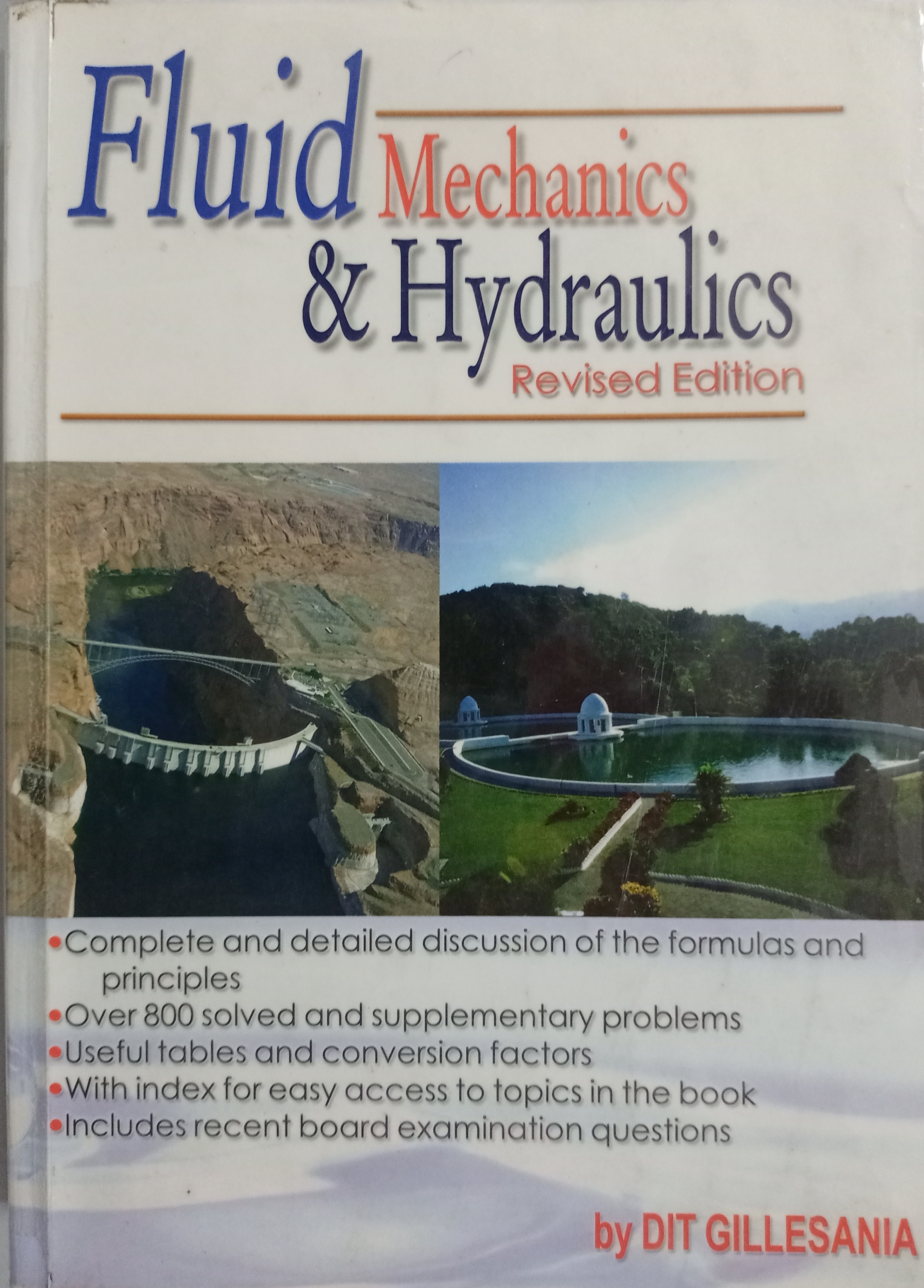 Book cover: Fluid mechanics and hydraulics