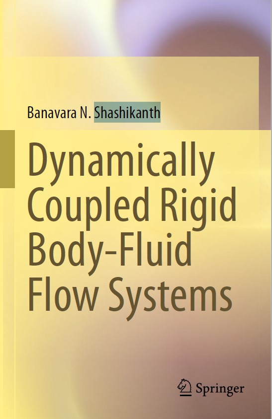 Book cover: Dynamically coupled rigid body-fluid flow systems