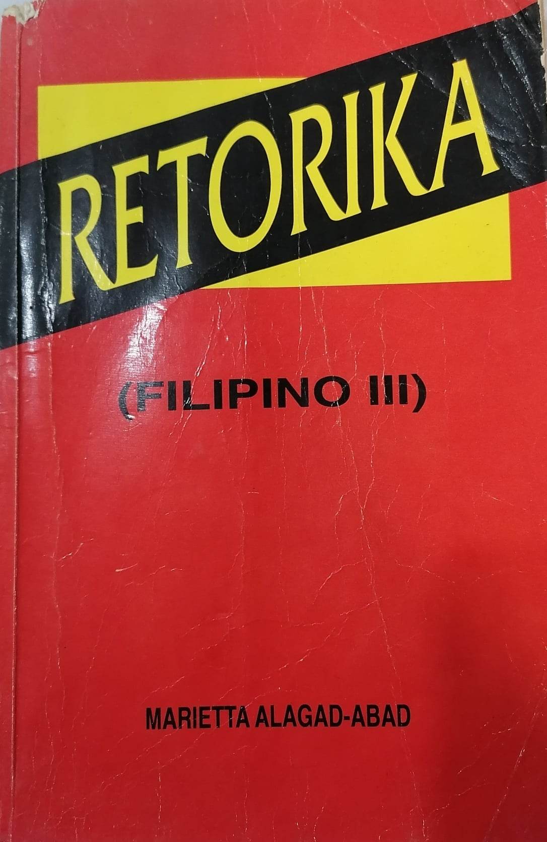Book cover: Retorika (Filipino III)