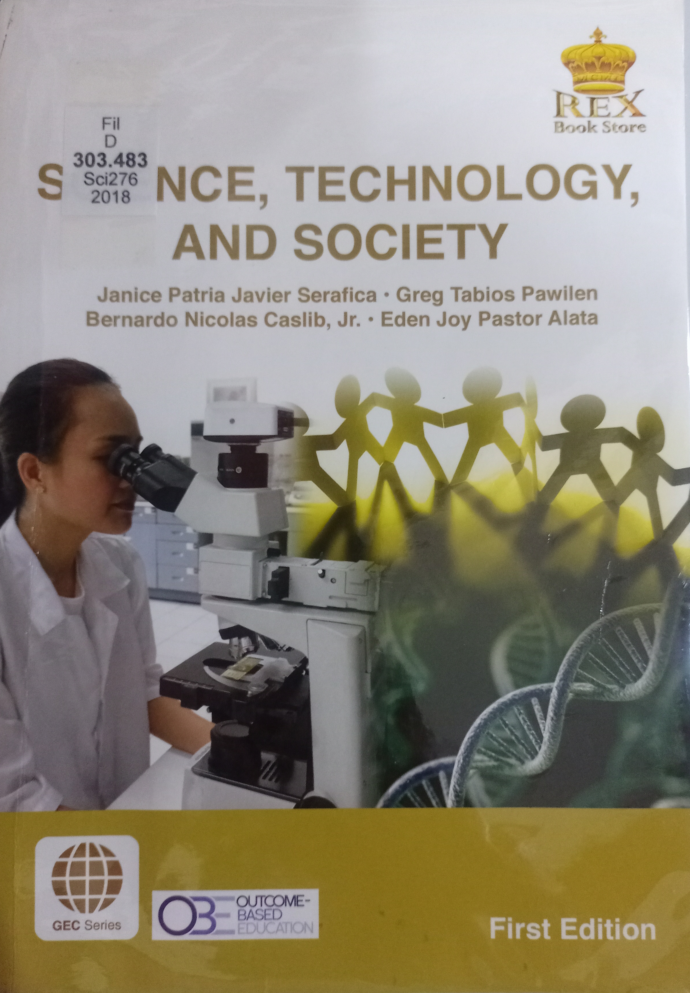 Book cover: Science, technology, and society