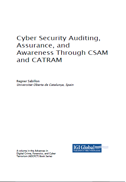 Book cover: Cyber security auditing, assurance, and awareness through CSAM and CATRAM