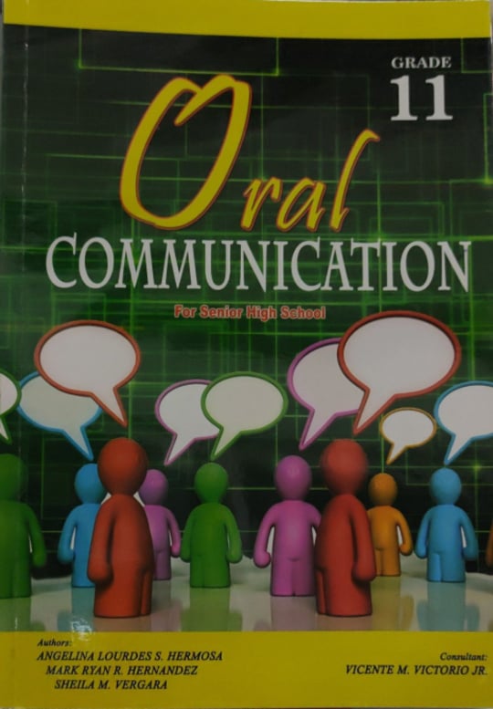 Book cover: Oral communication for senior high school