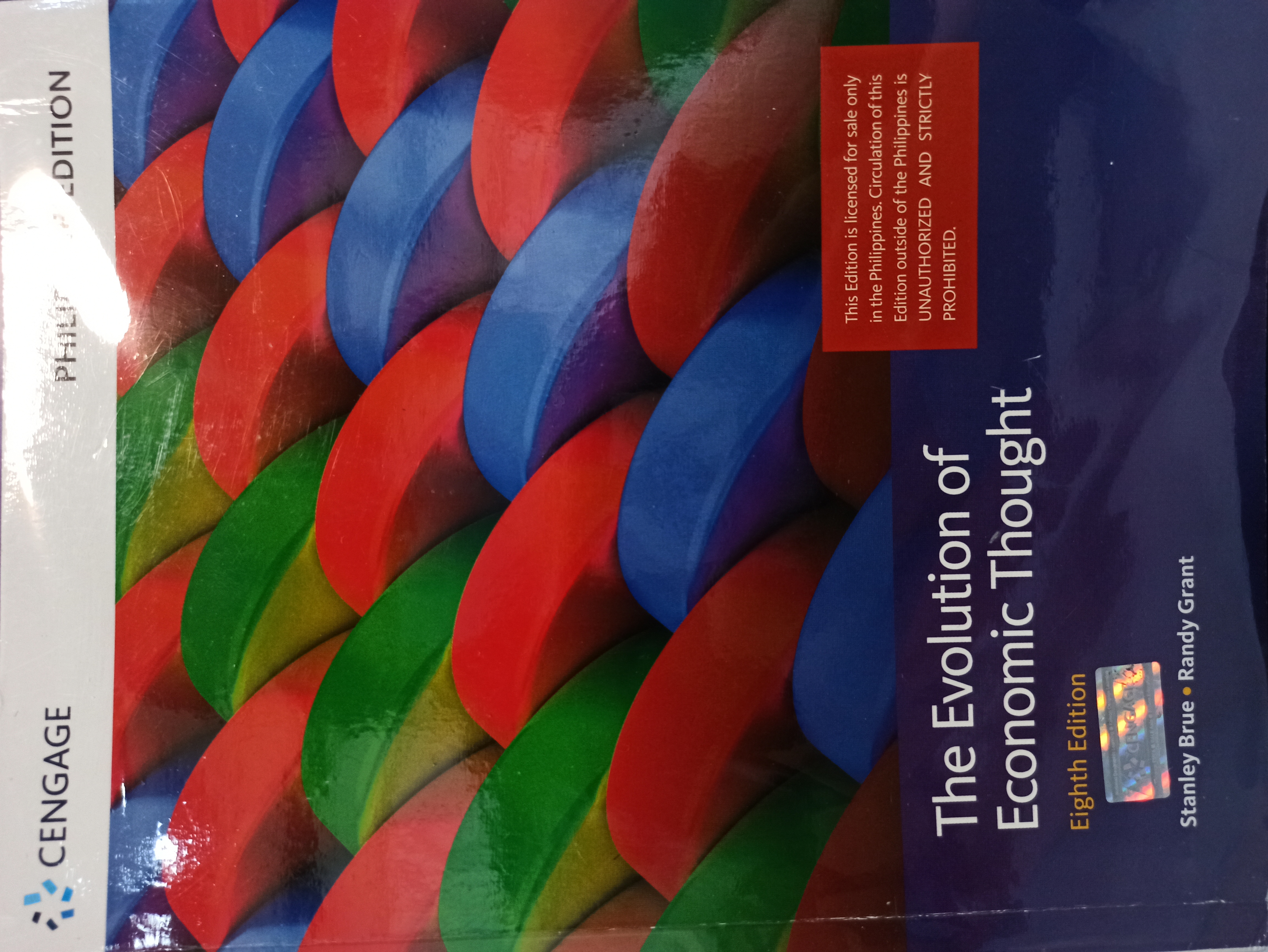 Book cover: The Evolution of economic thought