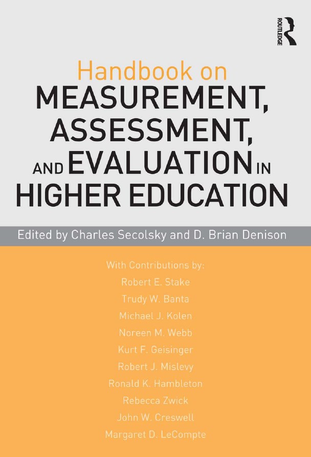 Book cover: Handbook on measurement, assessment, and evaluation in higher education
