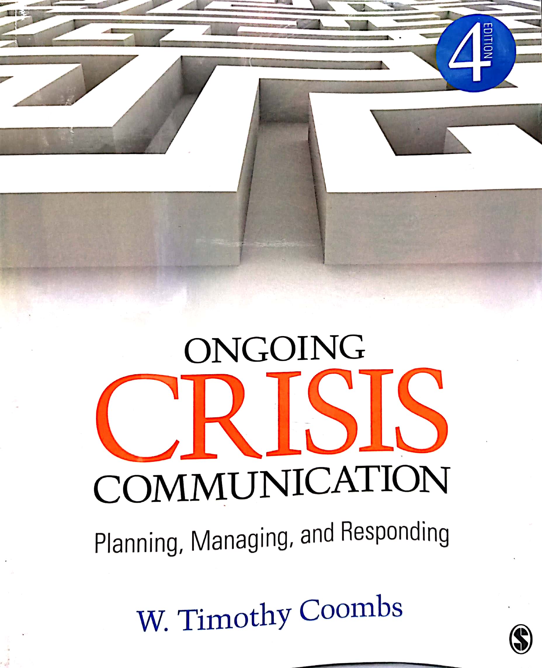 Book cover: On going crisis communication : planning, managing, and responding