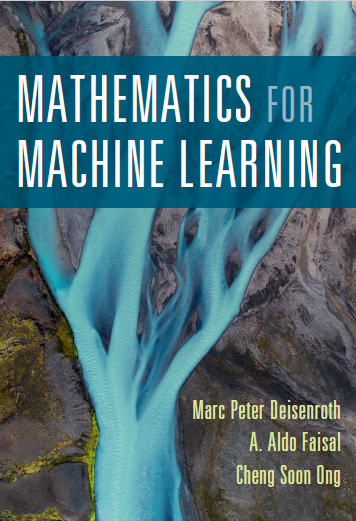 Book cover: Mathematics for machine learning