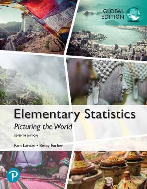 Book cover: Elementary statistics : picturing the world