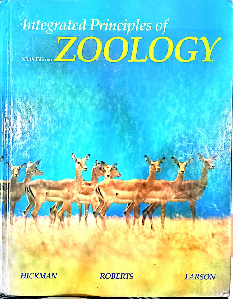 Book cover: Integrated principles of zoology