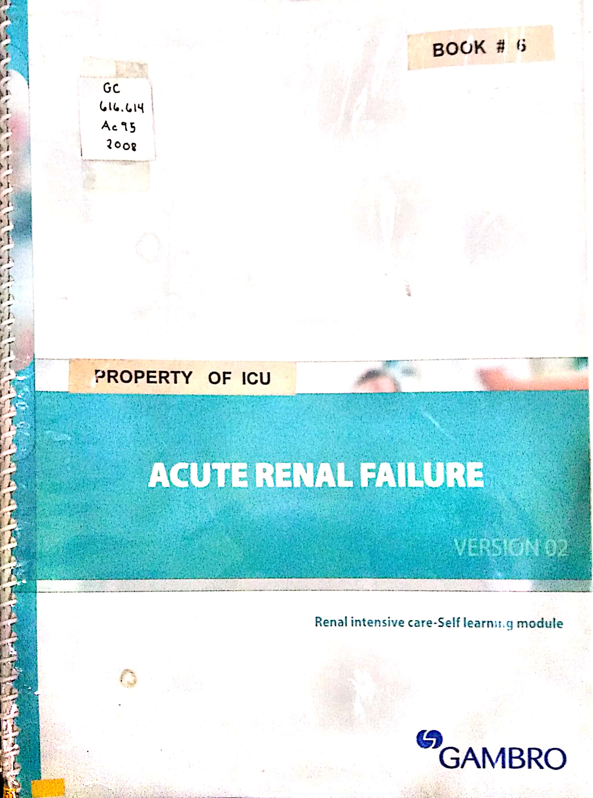 Book cover: Acute Renal Failure