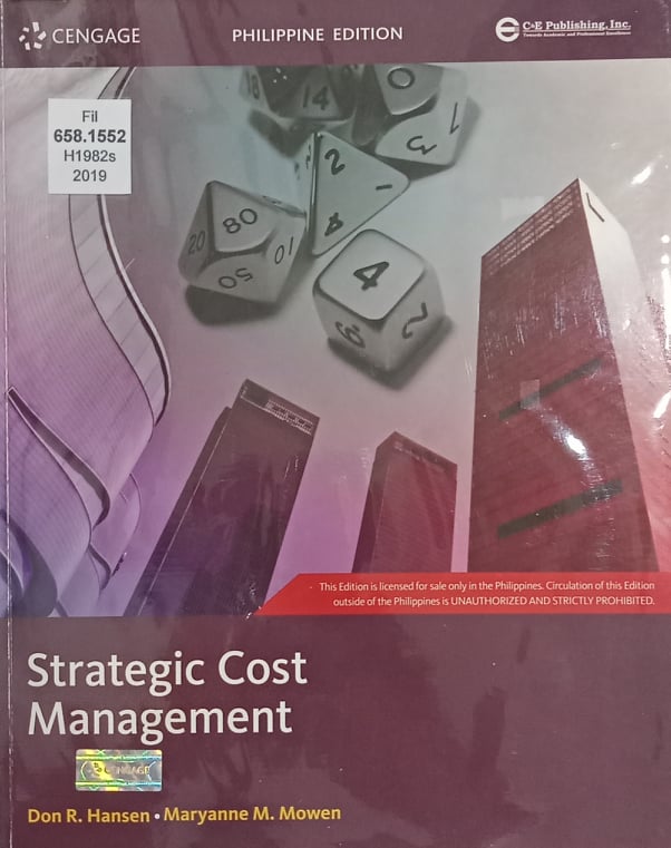 Book cover: Strategic cost management