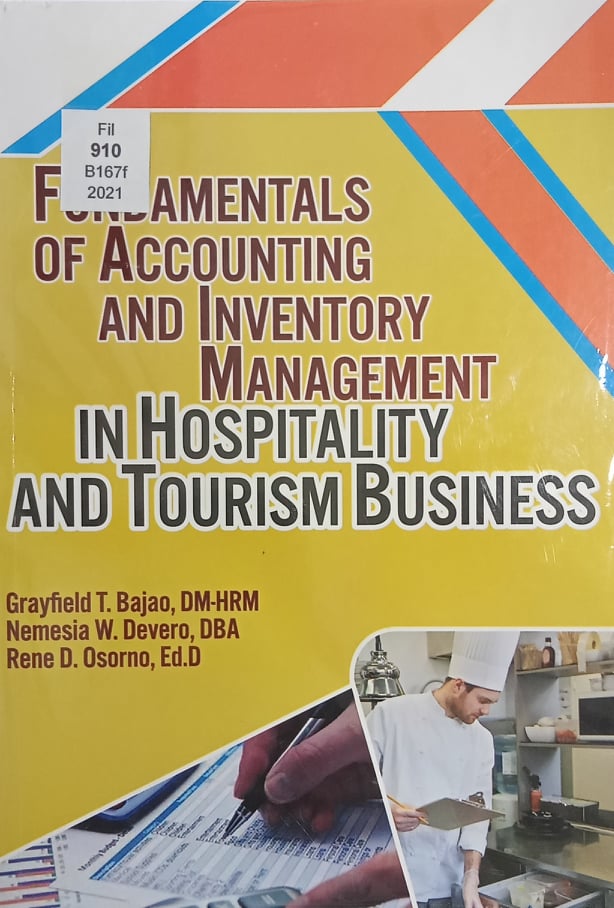 Book cover: Fundamentals of accounting and inventory management in hospitality and tourism business