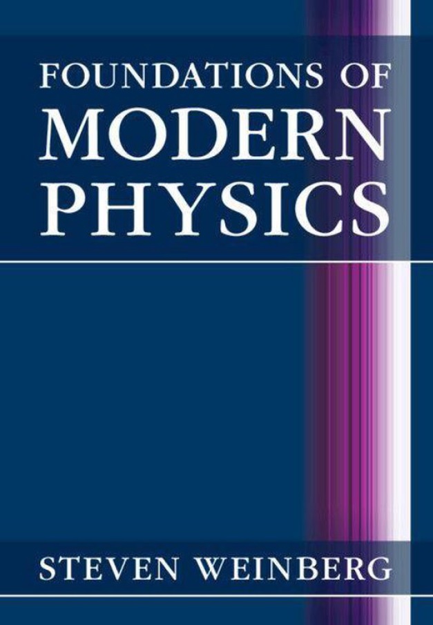 Book cover: Foundations of modern physics.