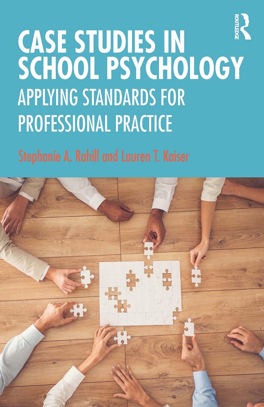 Book cover: Case studies in school psychology: applying standards for professional practice.