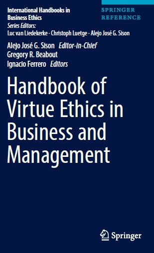 Book cover: Handbook of virtue ethics in business and management