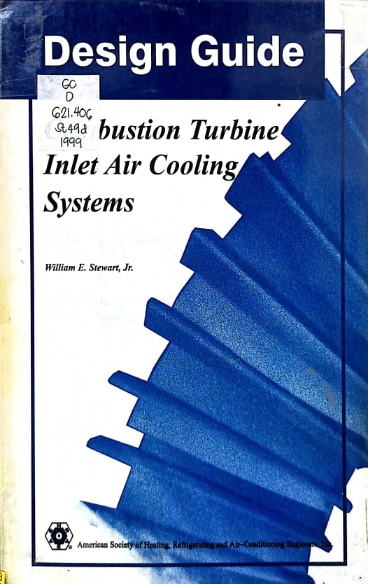 Book cover: Design guide : Combustion turbine inlet air cooling systems