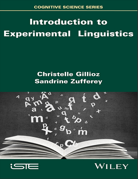 Book cover: Introduction to experimental linguistics.