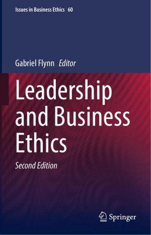 Book cover: Leadership and business ethics