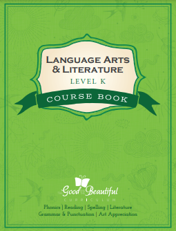 Book cover: Language arts & literature level k course book