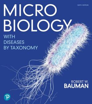 Book cover: Microbiology with diseases by taxonomy.