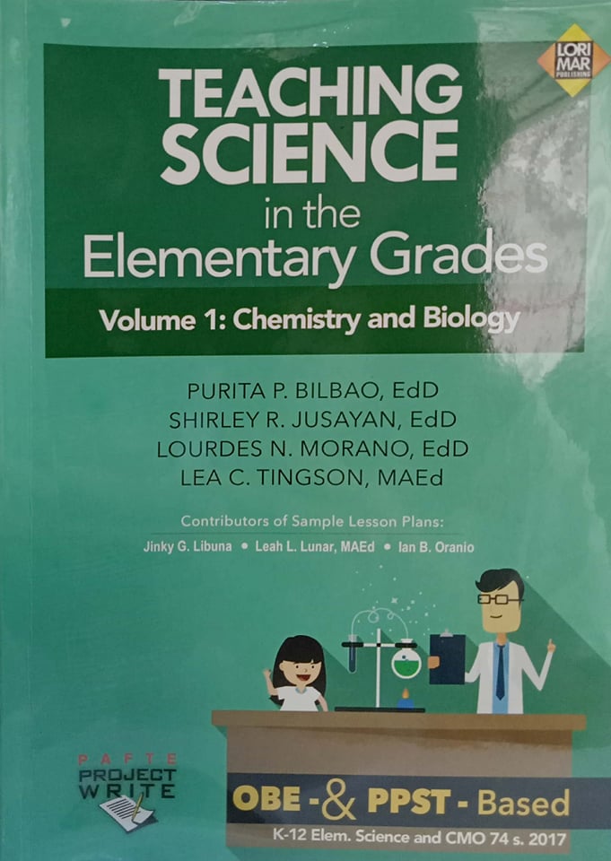 Book cover: Teaching science in the elementary grades : volume 1: chemistry and biology