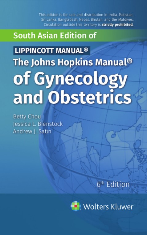 Book cover: The Johns Hopkins manual of gynecology and obstetrics.