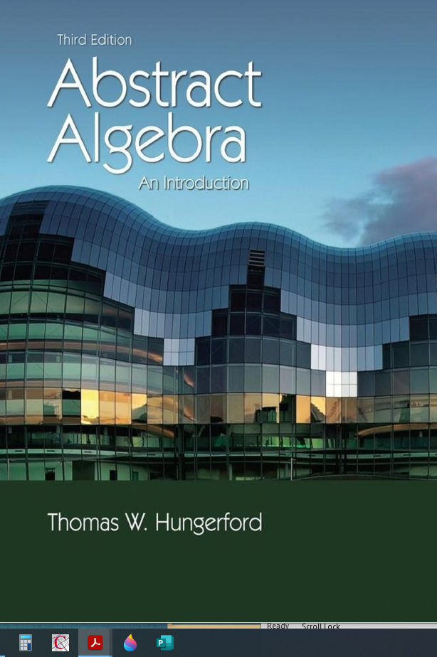 Book cover: Abstract algebra : an introduction