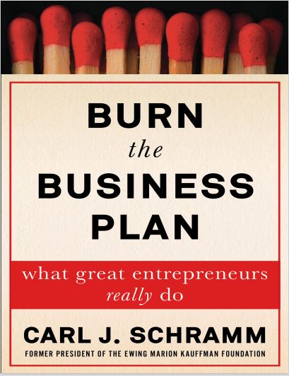 Book cover: Burn the business plan: what great entrepreneurs really do.