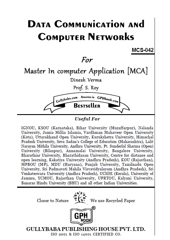 Book cover: Data communication and computer networks: for master in computer application (MCA).