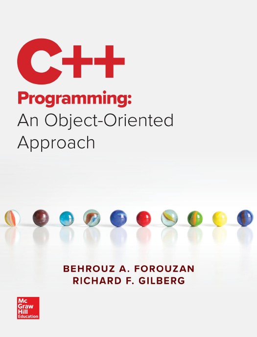Book cover: C++ programming: an object-oriented approach