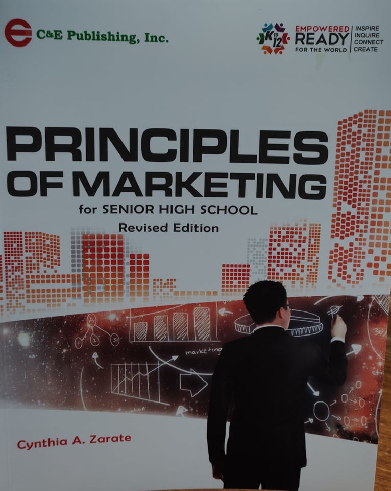 Book cover: Principles of marketing for senior high school