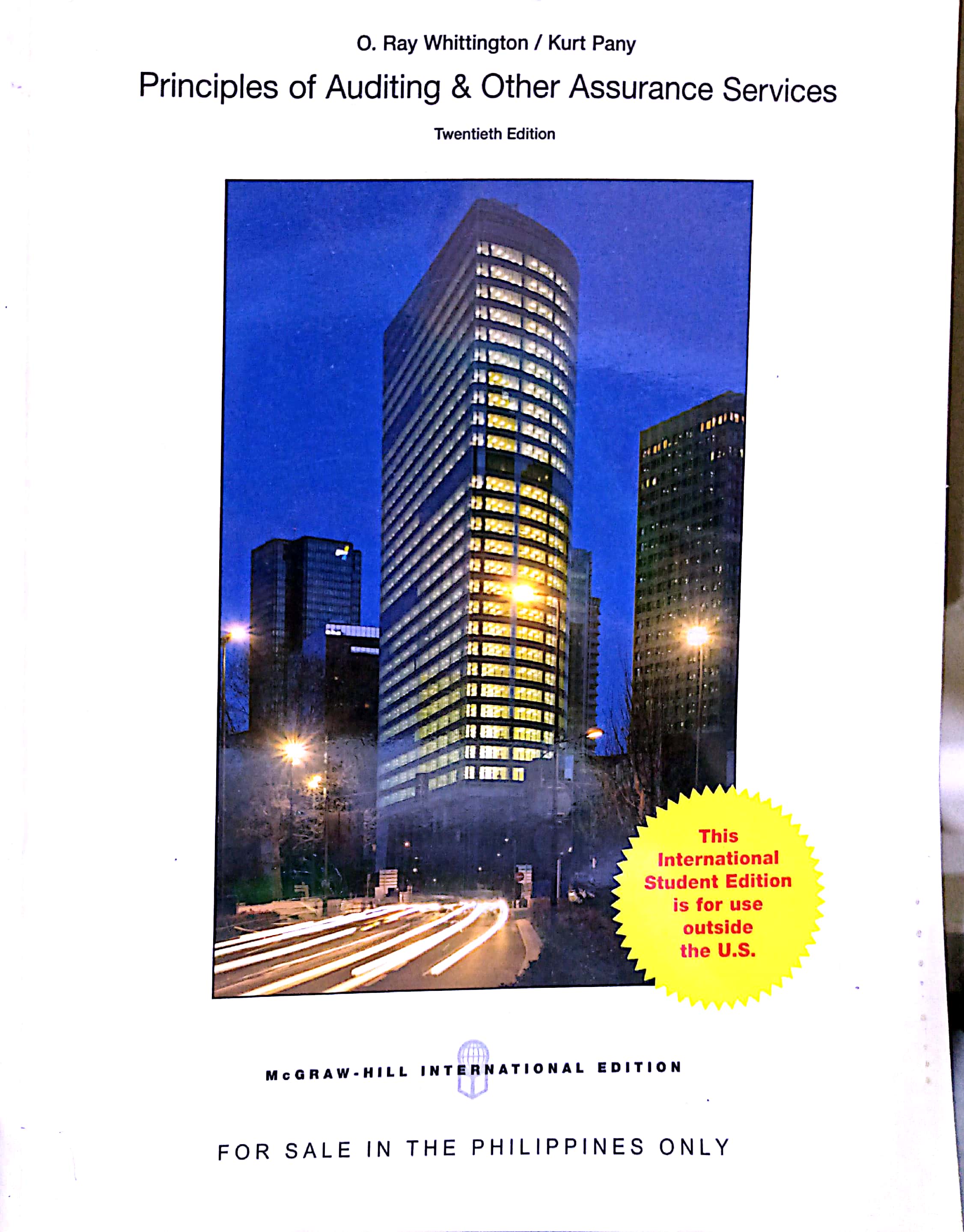 Book cover: Principles of auditing & other assurance services