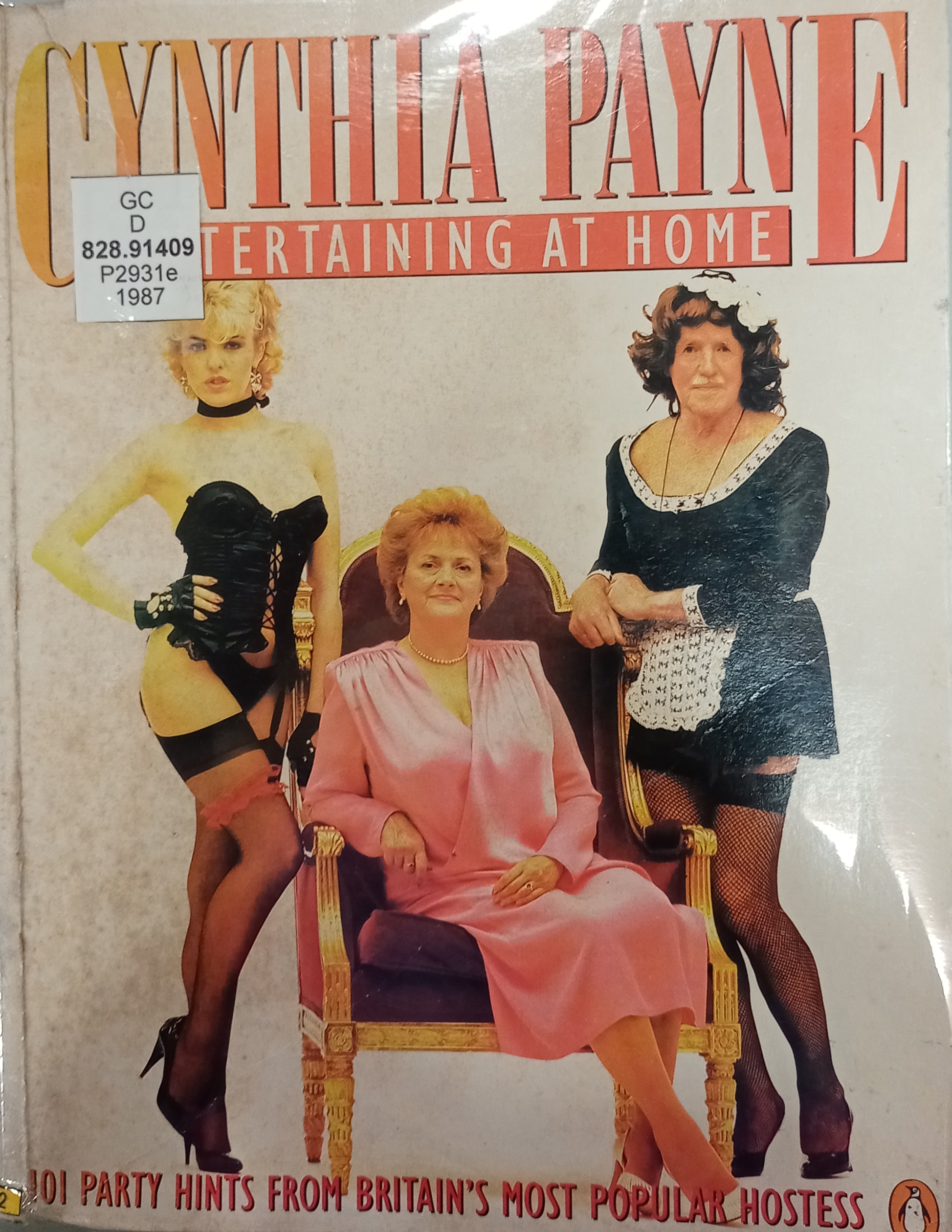 Book cover: Entertaining at home : 101 party hints from Britain's most popular hostess