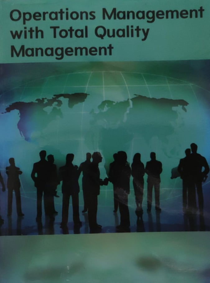 Book cover: Operations management with total quality management