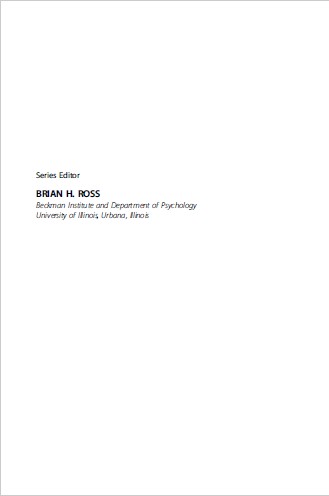 Book cover: Psychology of learning and motivation