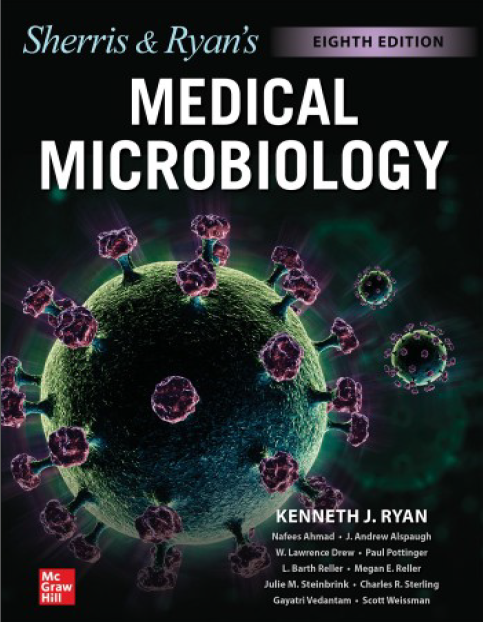 Book cover: Sherris & Ryan's medical microbiology.