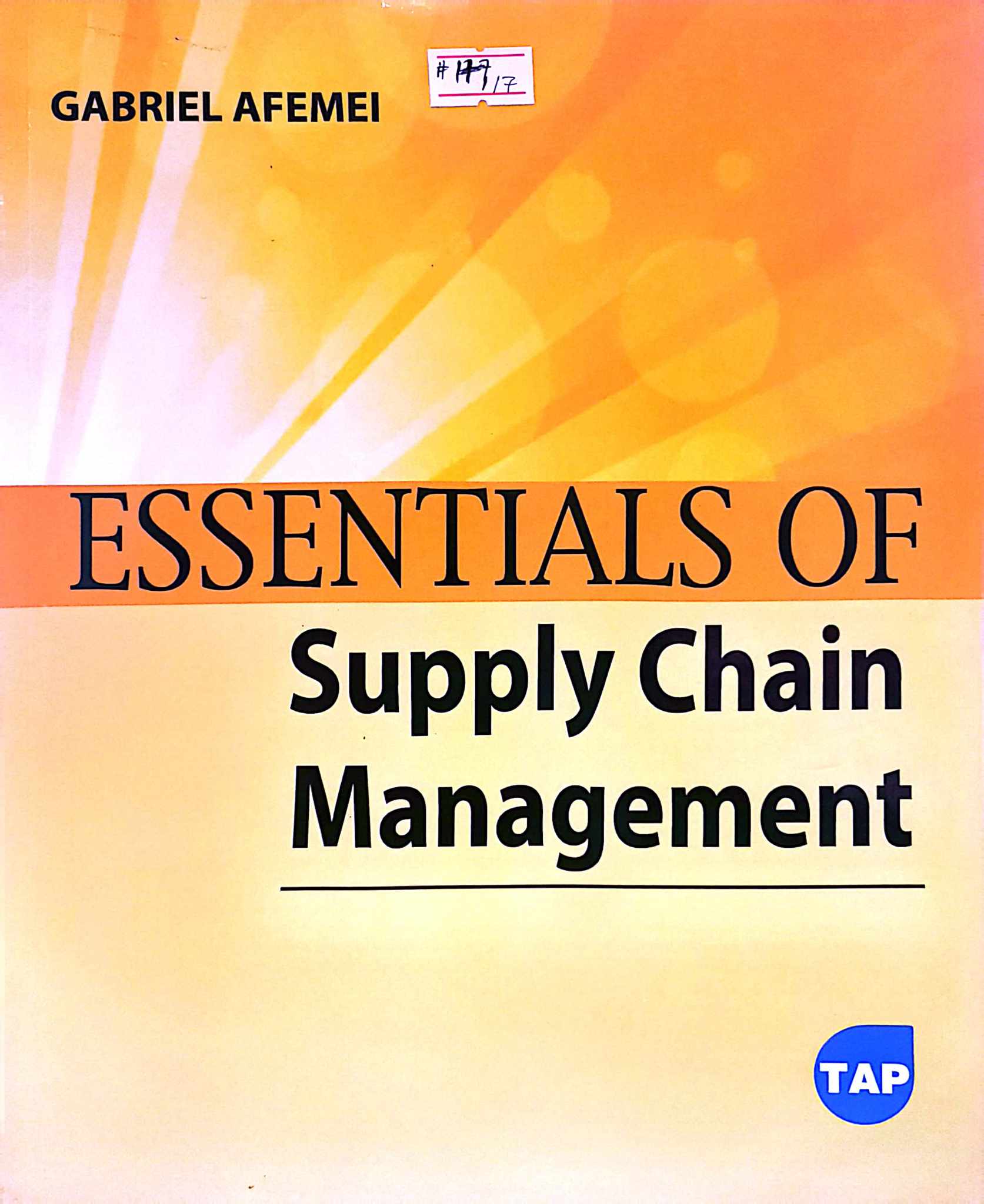 Book cover: Essentials of supply chain management