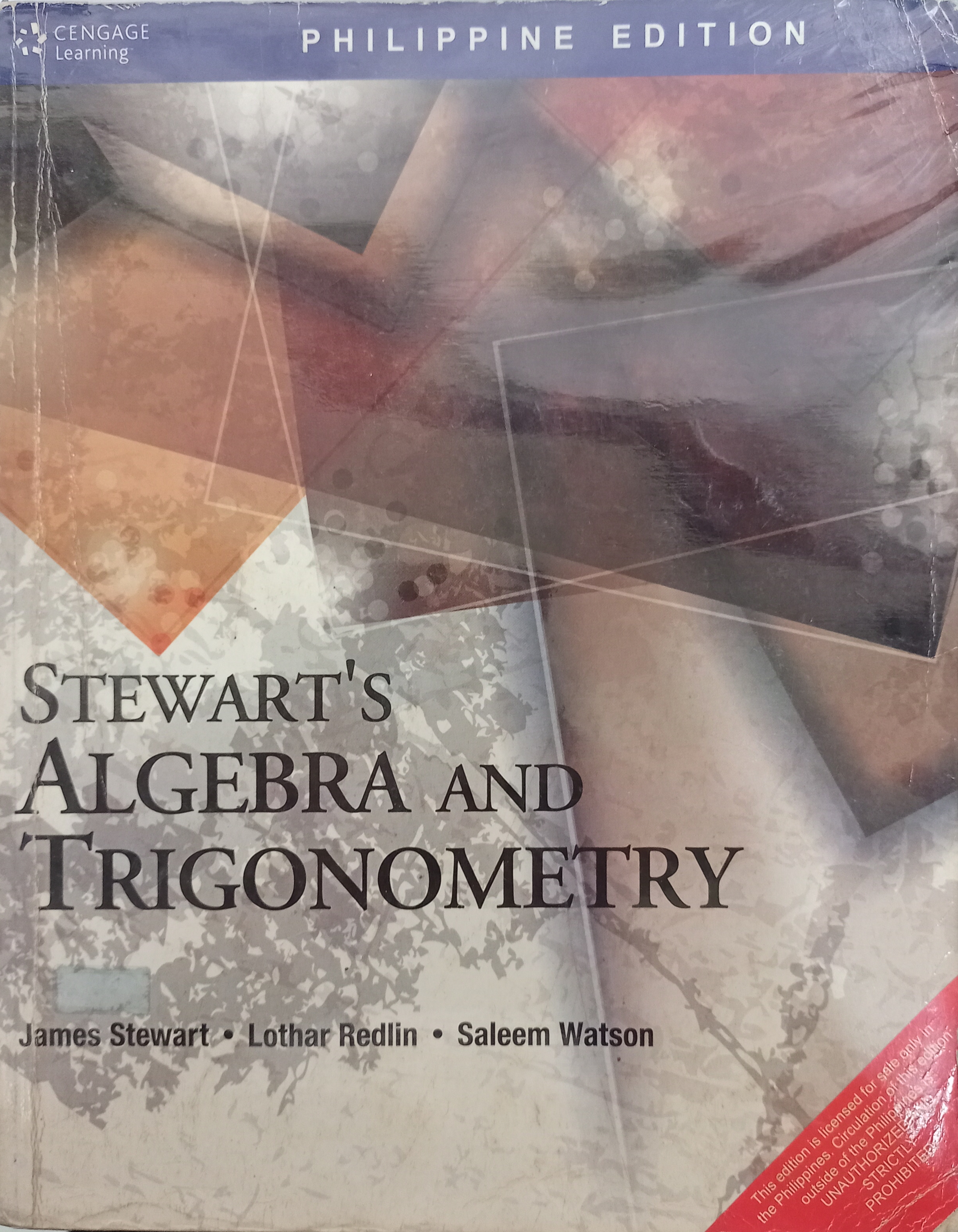Book cover: Stewart's algebra and trigonometry
