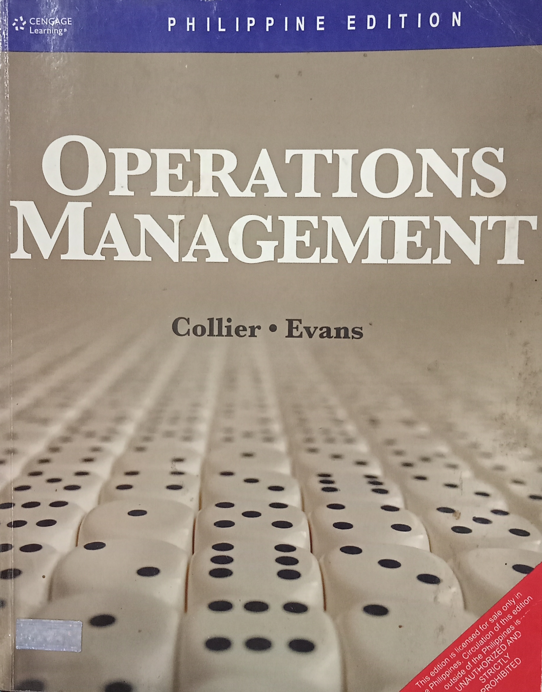 Book cover: Operation management